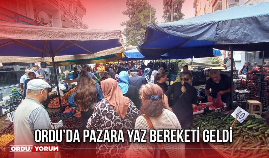 Ordu’da Pazara Yaz Bereketi Geldi
