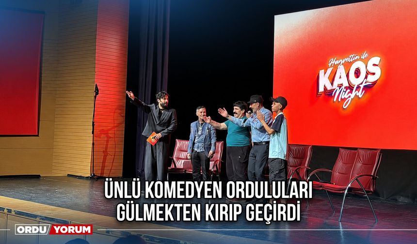 Ünlü Komedyen Orduluları Gülmekten Kırıp Geçirdi
