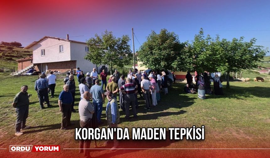 Korgan'da Maden Tepkisi
