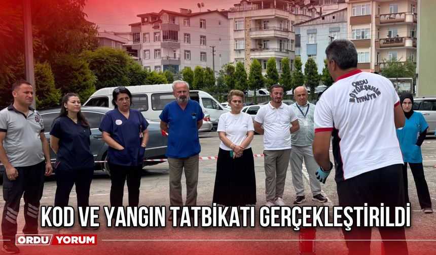 Kod ve Yangın Tatbikatı Gerçekleştirildi