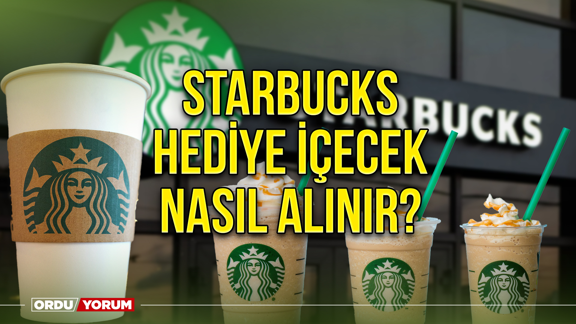 Doğum gününde starbucks tan bedava kahve