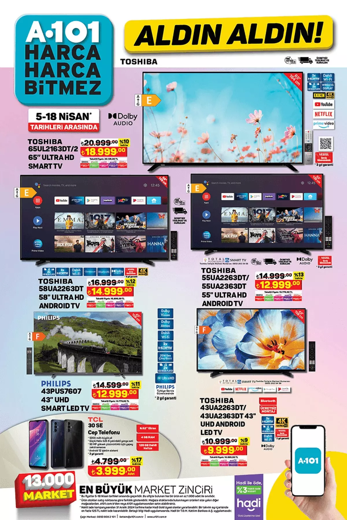 A101 Toshiba Televizyonlar Katalog