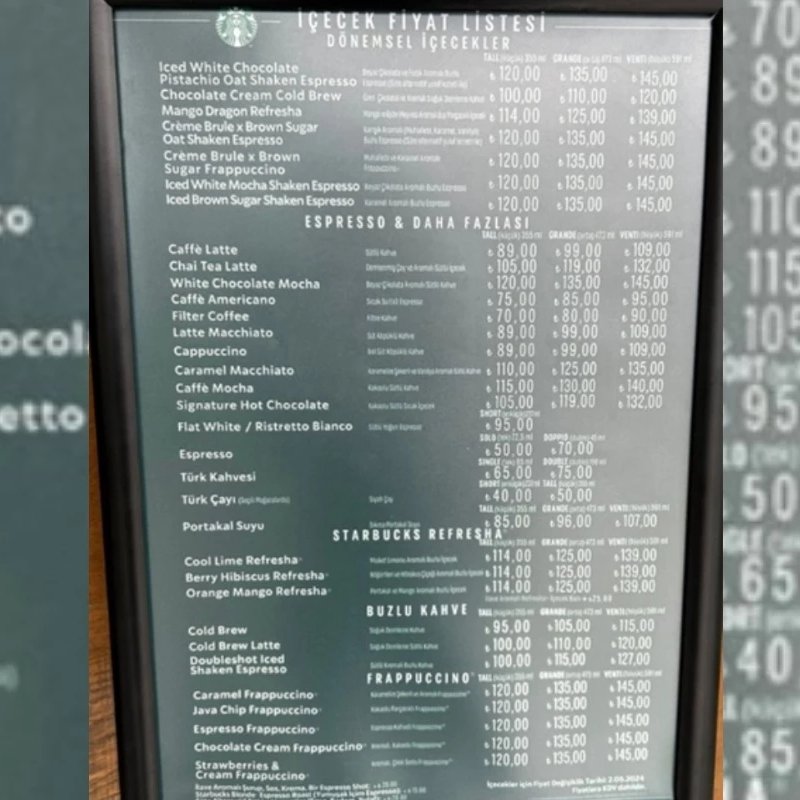 Starbuck Güncel Fiyat Nisan 2024